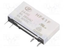 HF41F/024-HS - Relay  electromagnetic, SPST-NO, Ucoil  24VDC, 6A/250VAC, 6A/30VDC