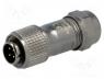  Connector - ST12, plug, male, PIN  4, IP67, 5÷8mm, 5A, soldering, for cable, 200V