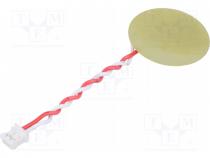 Sound transducer  piezo, without built-in generator, -20....70C