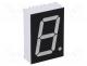 Display  LED, 7-segment, 25.4mm, 1", No.char  1, red, 15mcd, anode