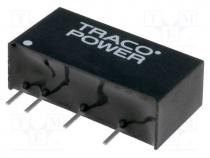 Converter  DC/DC, 1W, Uin  4.5....5.5V, Uout  12VDC, Uout2  -12VDC, SIP