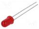 L-53SRD-E - LED, 5mm, red, 300÷500mcd, 60, 20mA, 1.85÷2.5V, Front  convex