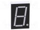 Display  LED, 7-segment, 26mm, 1", No.char  1, red, 70mcd, anode