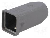 19200031440 - Enclosure  for Han connectors, Han, size 3A, for cable, for latch