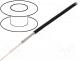  RF - Wire  coaxial, RG174U, stranded, CCS, PVC, black, 50m, Ø2.8mm