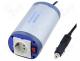 Inverter - Converter  automotive DC/AC, 150W, Uout  230VAC, 10÷15VDC, 78%