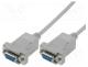  - Cable, D-Sub 9pin socket,both sides, 3m, grey