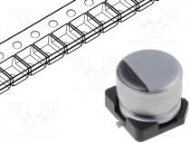 Electrolytic cap SMD - Capacitor  electrolytic, SMD, 2.2uF, 50VDC, Ø4x5.4mm, 20%, 1000h