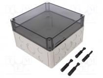 Varius Boxes - Enclosure  multipurpose, X  180mm, Y  182mm, Z  110mm, TK PS, grey