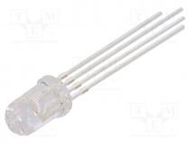 LL-509RGBC2E-006 - LED, 5mm, tricolour, RGB, 1600÷3200mcd, 2000÷4000mcd, 1000÷2000mc