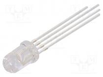 LL-509RGBC2E-006 - LED, 5mm, tricolour, RGB, 1600÷3200mcd, 2000÷4000mcd, 1000÷2000mc