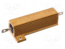 Power resistor - Resistor  wire-wound, with heatsink, screw, 10, 50W, 1%