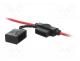 Ασφαλειοθήκη - Fuse acces  fuse holder, 19mm, 30A, on cable, Leads  cables, IP66
