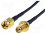 SMA-SMF/50/10 - Cable, 50Ω, 10m, SMA socket,SMA plug, black