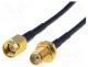 SMA-SMF/50/20 - Cable, 50, 20m, SMA socket,SMA plug, black