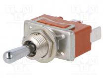 T115HULCSAFJ - Switch  toggle, Pos  3, SP3T, ON-OFF-(ON), 15A/250VAC, 15A/30VDC