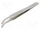 BRN-5-061 - Tweezers, 115mm, SMD, Blades  curved, Blade tip shape  round