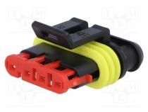  Connector - Connector  wire-wire, Superseal 1.5, plug, female, PIN  4, IP67