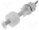LS02-1A66-PP-500W - Sensor  liquid level, -20....90C, Output conf  SPST-NO, lead 0,5m