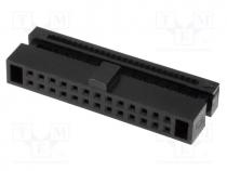 DS1017-01-26NA8 - Plug, IDC, female, PIN  26, IDC, for ribbon cable, 0.635mm