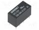 Relay  electromagnetic, DPDT, Ucoil  12VDC, 1A/120VAC, 2A/24VDC, 2A