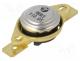   - Sensor  thermostat, SPST-NC, 110C, 16A, 250VAC, connectors 6,3mm