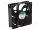 Fan  DC, axial, 12VDC, 92x92x25mm, 66.76m3/h, 28dBA, slide bearing