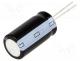 Capacitor  electrolytic, THT, 82uF, 400VDC, Ø18x30mm, Pitch  7.5mm