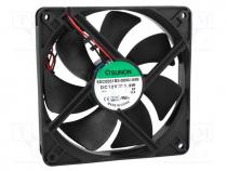 EEC0251B3-A99 - Fan  DC, axial, 12VDC, 120x120x25mm, 127.42m3/h, 34dBA, Len  330mm