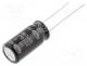 Capacitors Electrolytic - Capacitor  electrolytic, THT, 2200uF, 10VDC, Ø10x20mm, Pitch  5mm