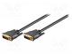 DVI cable - Cable, DVI-I (24+5) plug,both sides, 5m, black