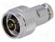 N502RG58W46 - Plug, N, male, straight, 50, RG58, clamp, for cable, teflon