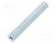 Spacer - Screwed spacer sleeve, 50mm, Int.thread  M4, hexagonal, steel