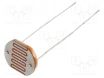 Photoresistor, 250mW, 18....50k, 560nm, Mounting  THT, 250VDC