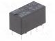 Relay  electromagnetic, DPDT, Ucoil  12VDC, 0.5A/125VAC, 1A/24VDC