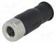 Connector  M8, female, PIN  3, straight, for cable, plug, IP67