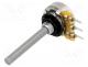 PC16BU-10K-LIN - Potentiometer  shaft, single turn, 10k, 20%, 0.25W, linear, 4mm