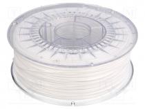   3D - Filament  PET-G, Ø  1.75mm, white, 220÷250C, 1kg