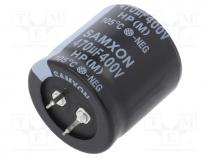 HP470/400/35X35 - Capacitor  electrolytic, SNAP-IN, 470uF, 400VDC, Ø35x40mm, 20%