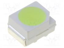 Led Smd - LED, SMD, 3528,PLCC2, blue (ice blue), 6.2÷7lm, 3.5x2.8x1.9mm