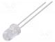 LL-504BC2E-B4-1GC - LED, 5mm, blue, 3800÷5500mcd, 15, 20mA, 2.8÷4V, Front  convex