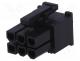 MX-45559-0002 - Plug, wire-board, female, Mini-Fit Jr, 4.2mm, PIN  6, w/o contacts