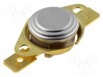 Sensor  thermostat, SPST-NC, 140C, 16A, 250VAC, connectors 6,3mm