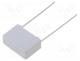   - Capacitor  polypropylene, X2, 100nF, 15mm, 10%, 18x6.5x12.5mm