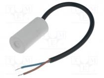 Motor capacitor - Capacitor  motors, run, 5uF, 450V, Ø30x53mm, -25÷70C, 10%, 10000h