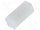 Plastic spacer - Screwed spacer sleeve, hexagonal, polyamide, M3, 11mm