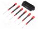 WIHA.42990 - Kit  screwdrivers, Pcs  6, precision, Phillips,slot