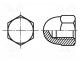 Nut, hexagonal, M3, 0.5, acid resistant steel A4, 5.5mm, BN  1721