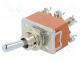 Switch  toggle, Pos  3, DP3T, ON-OFF-ON, 15A/250VAC, 15A/30VDC