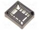 PLCC-32-AT-SMT - Socket  PLCC, PIN  32, phosphor bronze, 1A, thermoplastic, UL94V-0